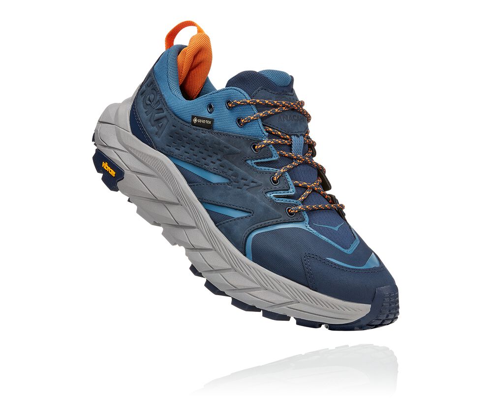 Hoka One One Anacapa Low GORE-TEX Ortopediska Skor Herr Blå - SE-6824356